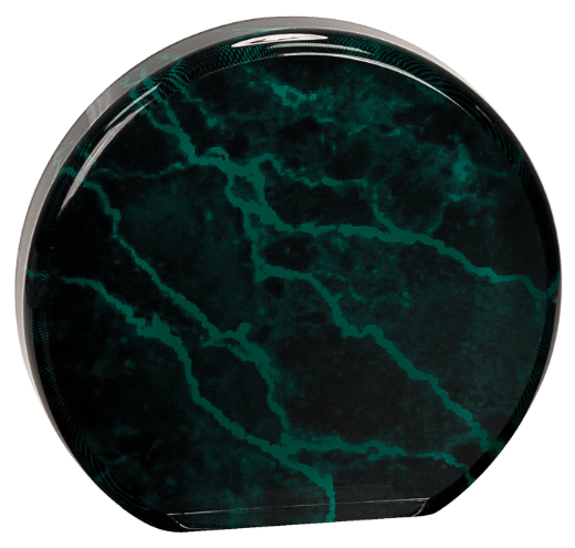 Green Marble Acrylic Circle