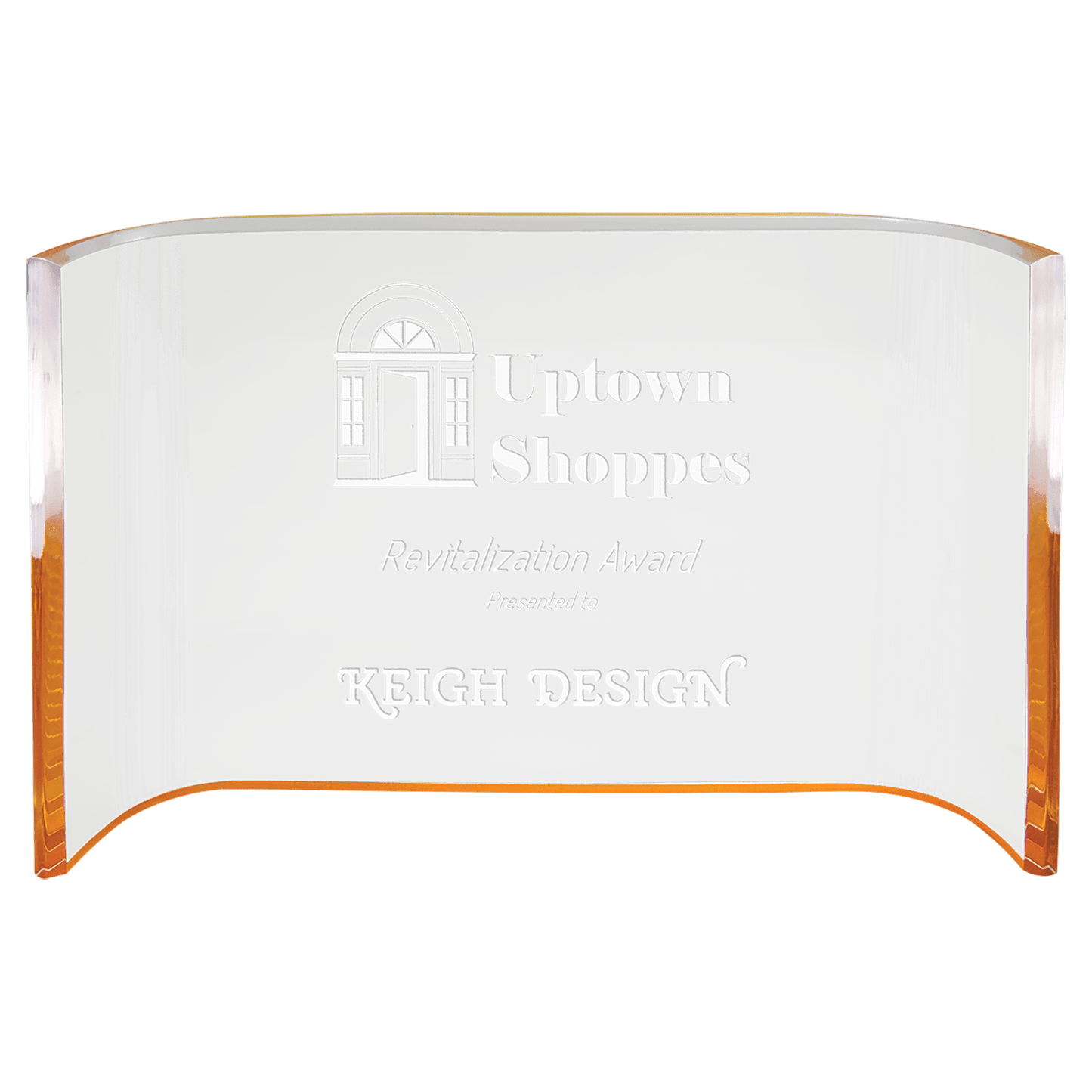 Gold Acrylic Crescent