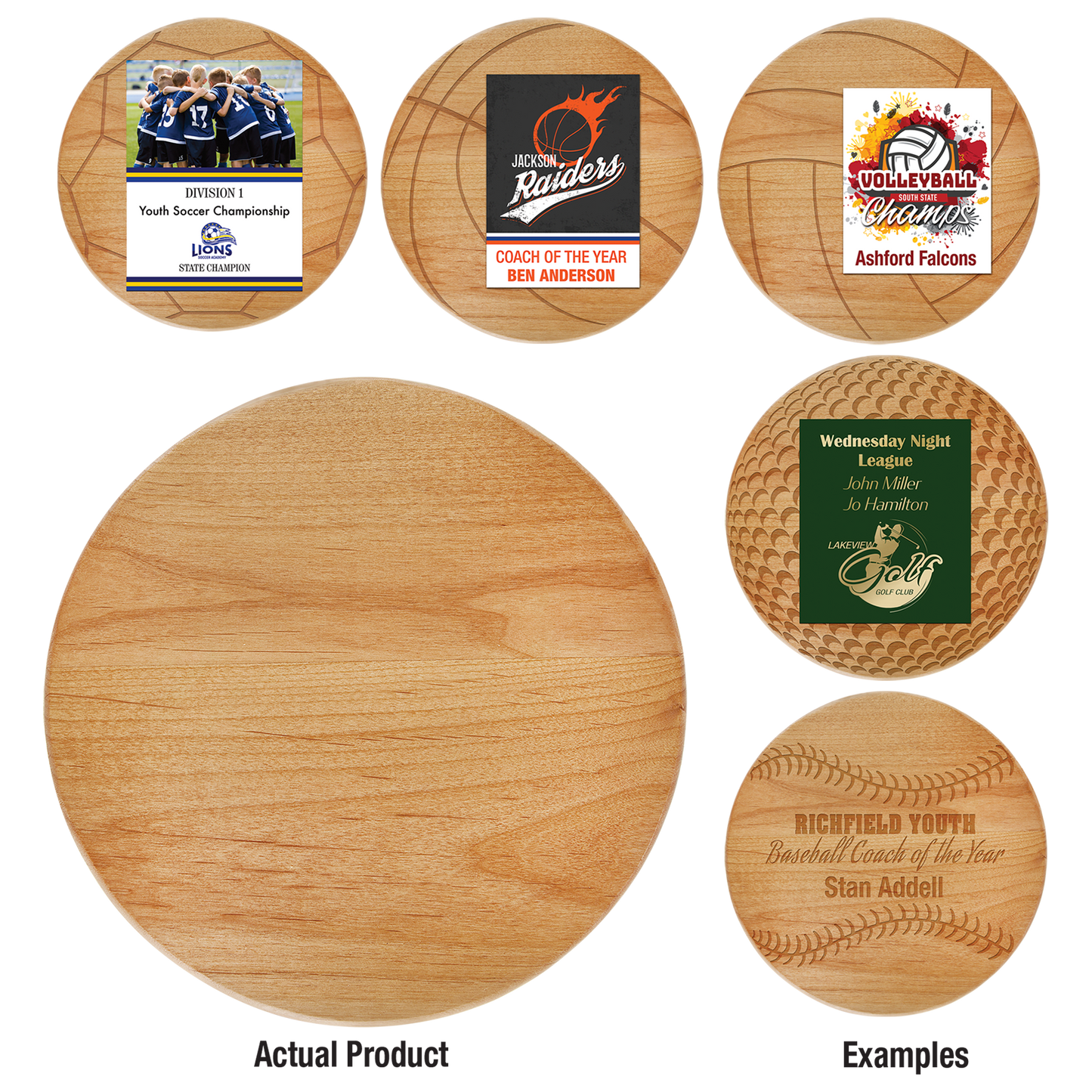 9.5" Alder Round Plaque