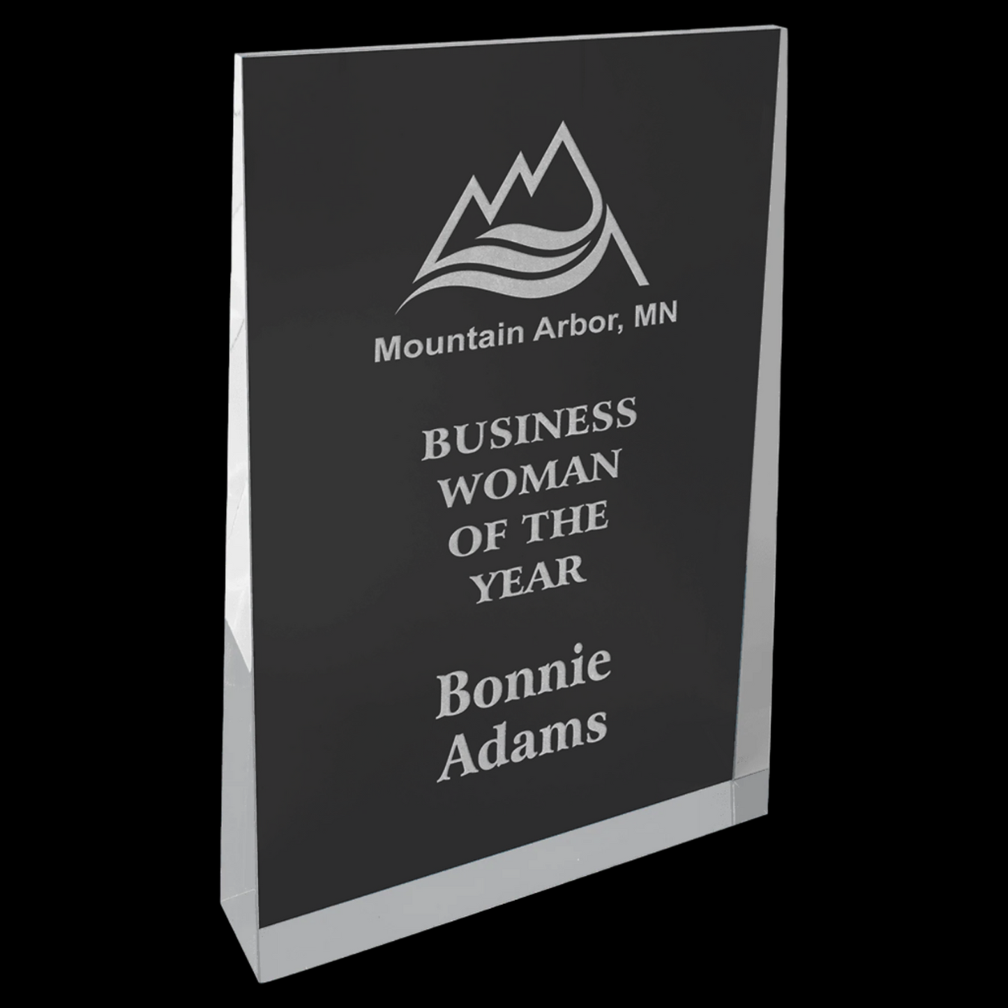 Silver Acrylic Wedge