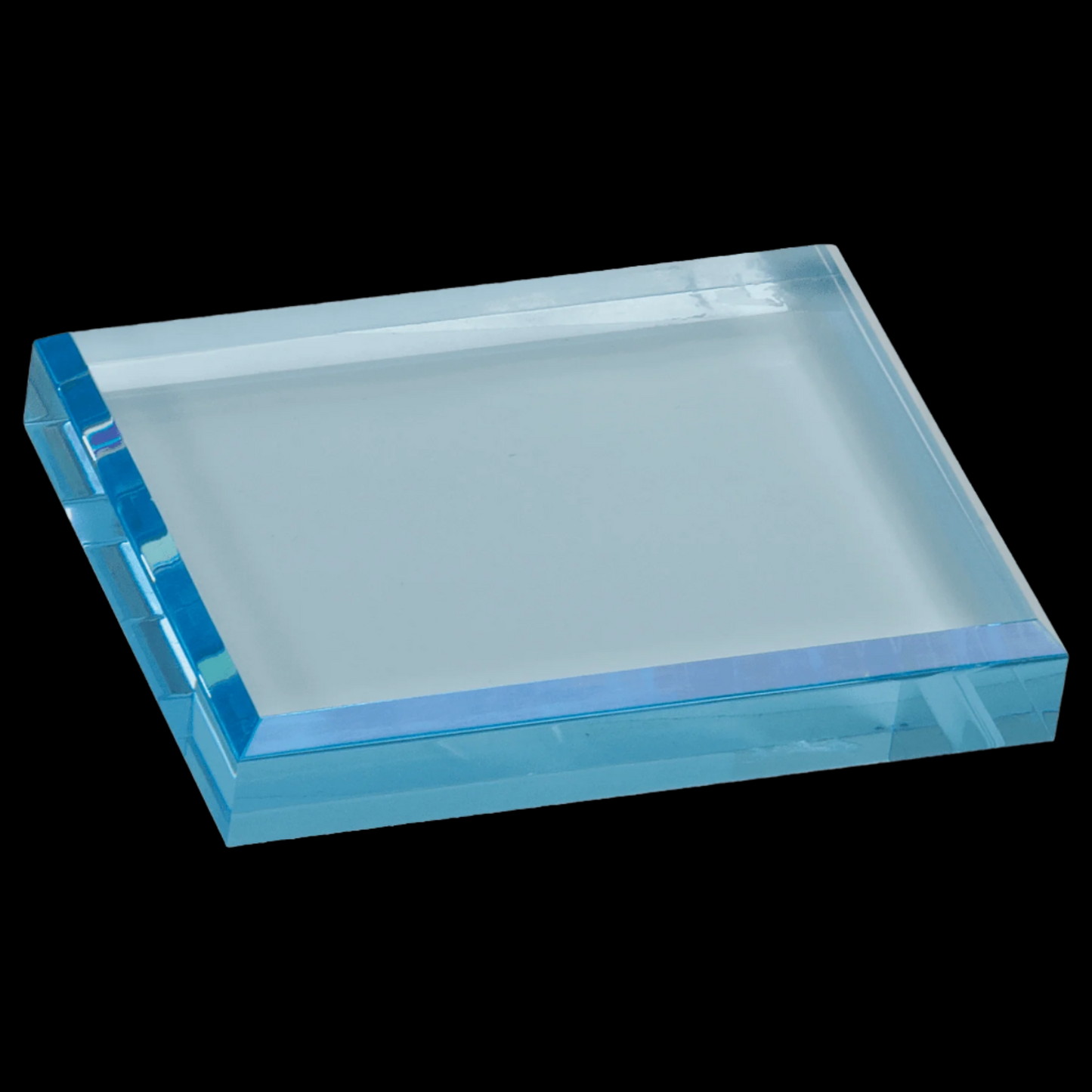 Blue Acrylic Paperweight