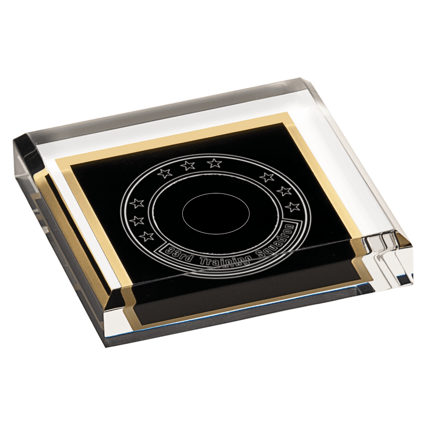 Black Acrylic Paperweight