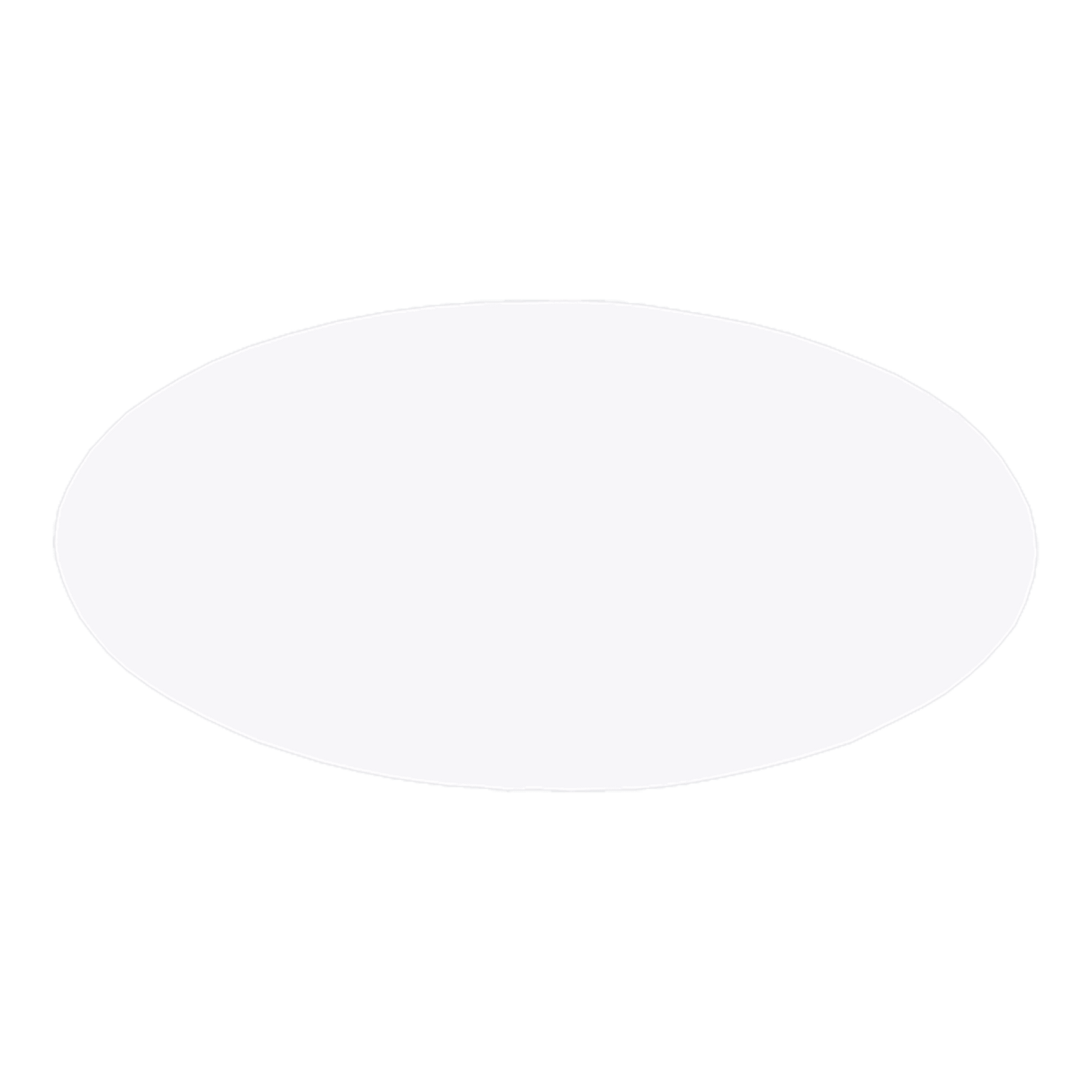 3" x 1.5" Oval Plastic Badge