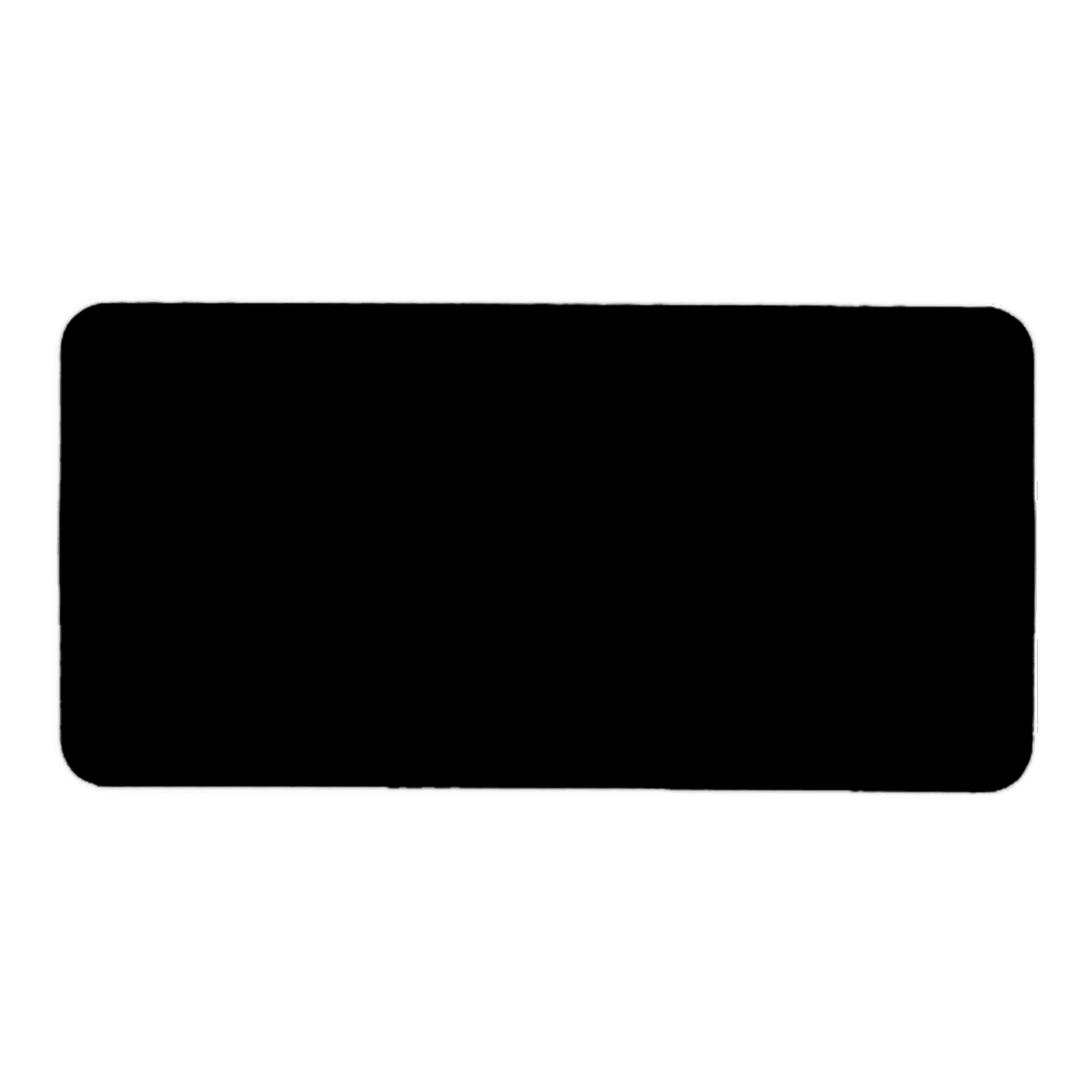 Black/White Round Corner Plastic Badge