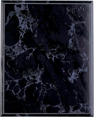 Black Marble Finish Plaque