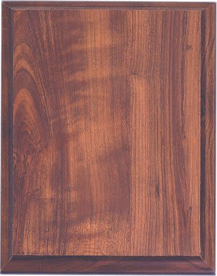 Cherry Finish Plaque