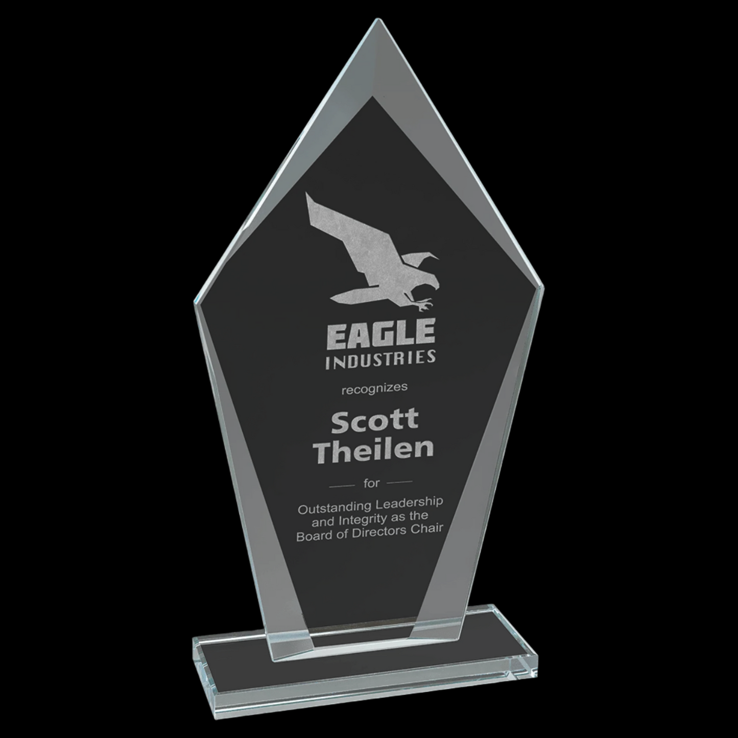 Diamond Clear Glass Award