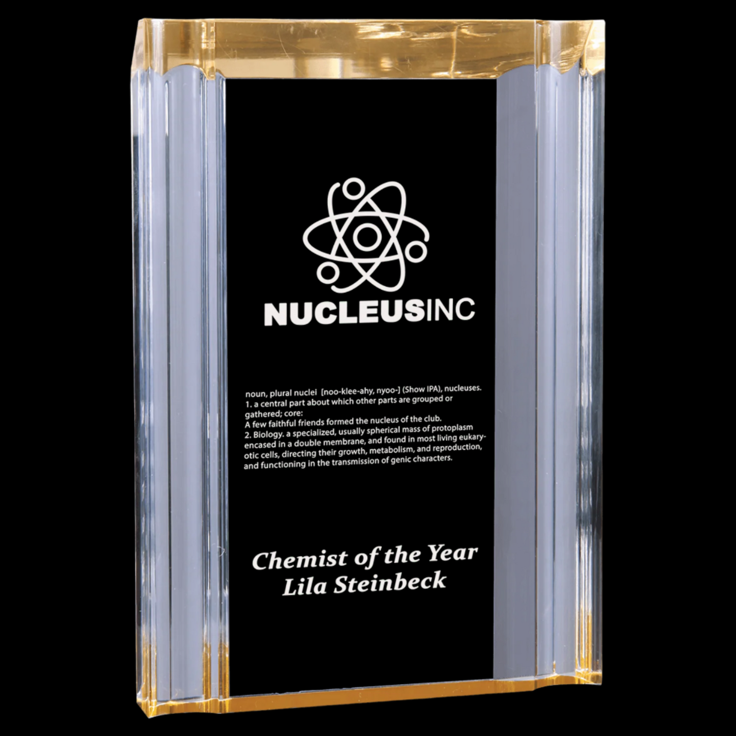 Gold Channel Acrylic