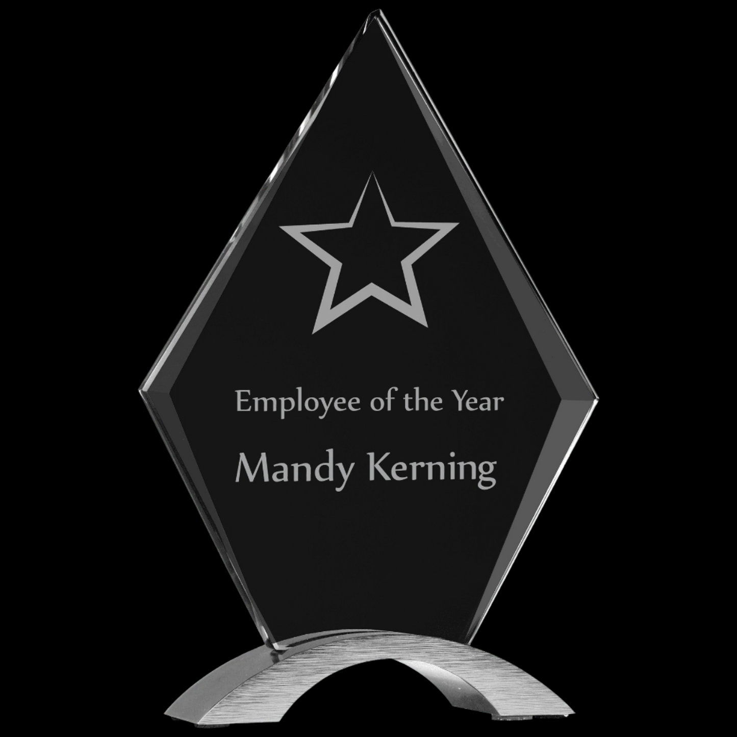 Diamond Cosmic Acrylic with Silver Base