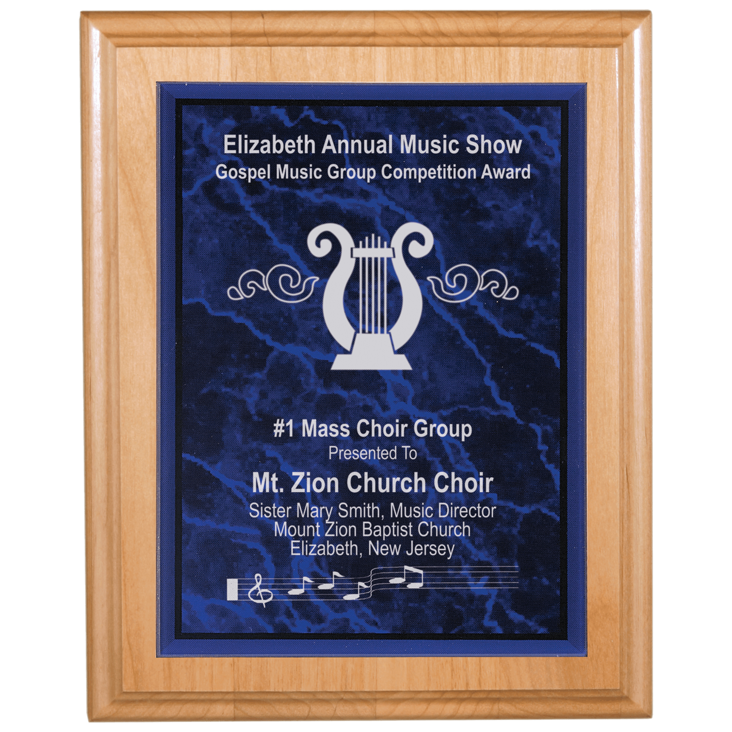 Purple Marble Acrylic Plaque Plate