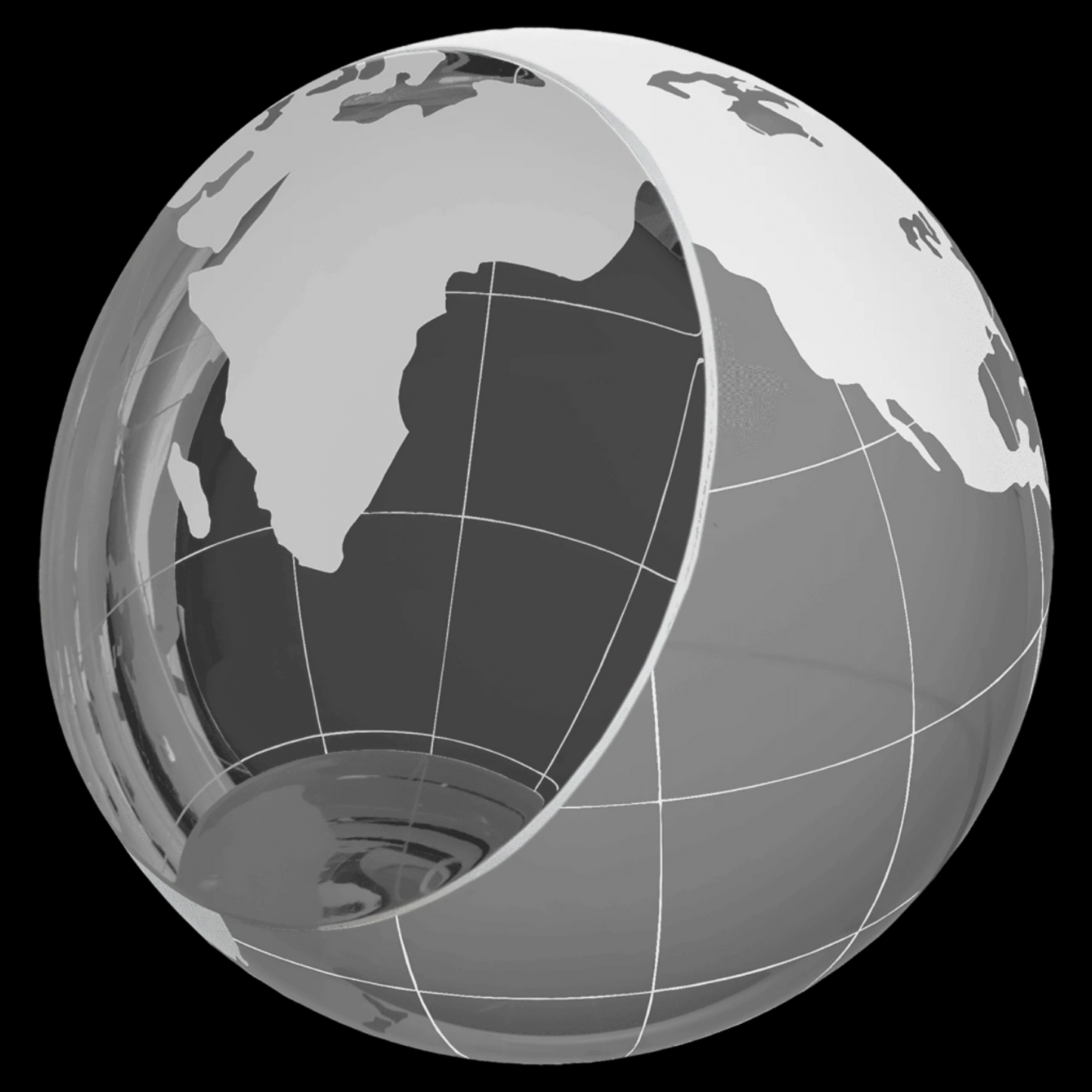 Crystal Globe Paperweight