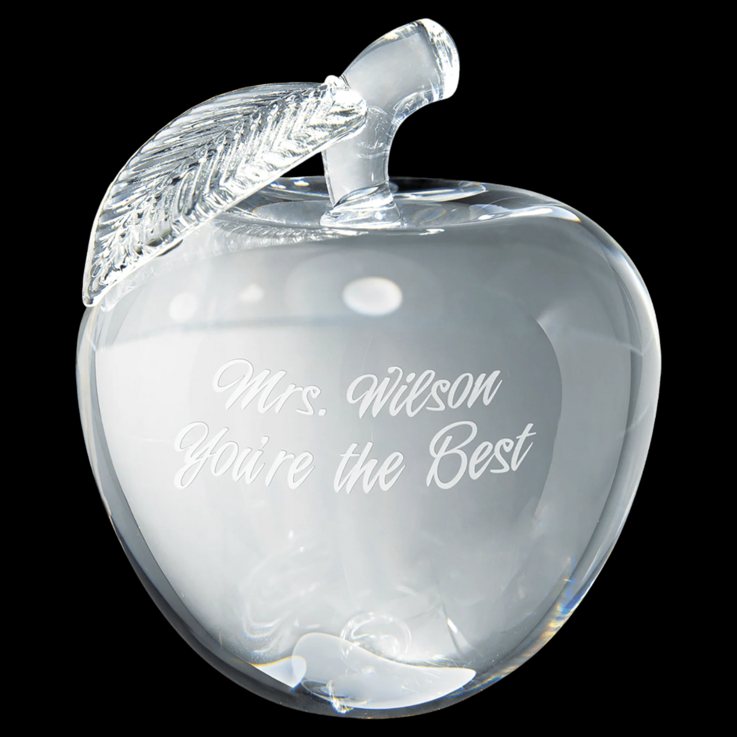 4" Crystal 3D Apple