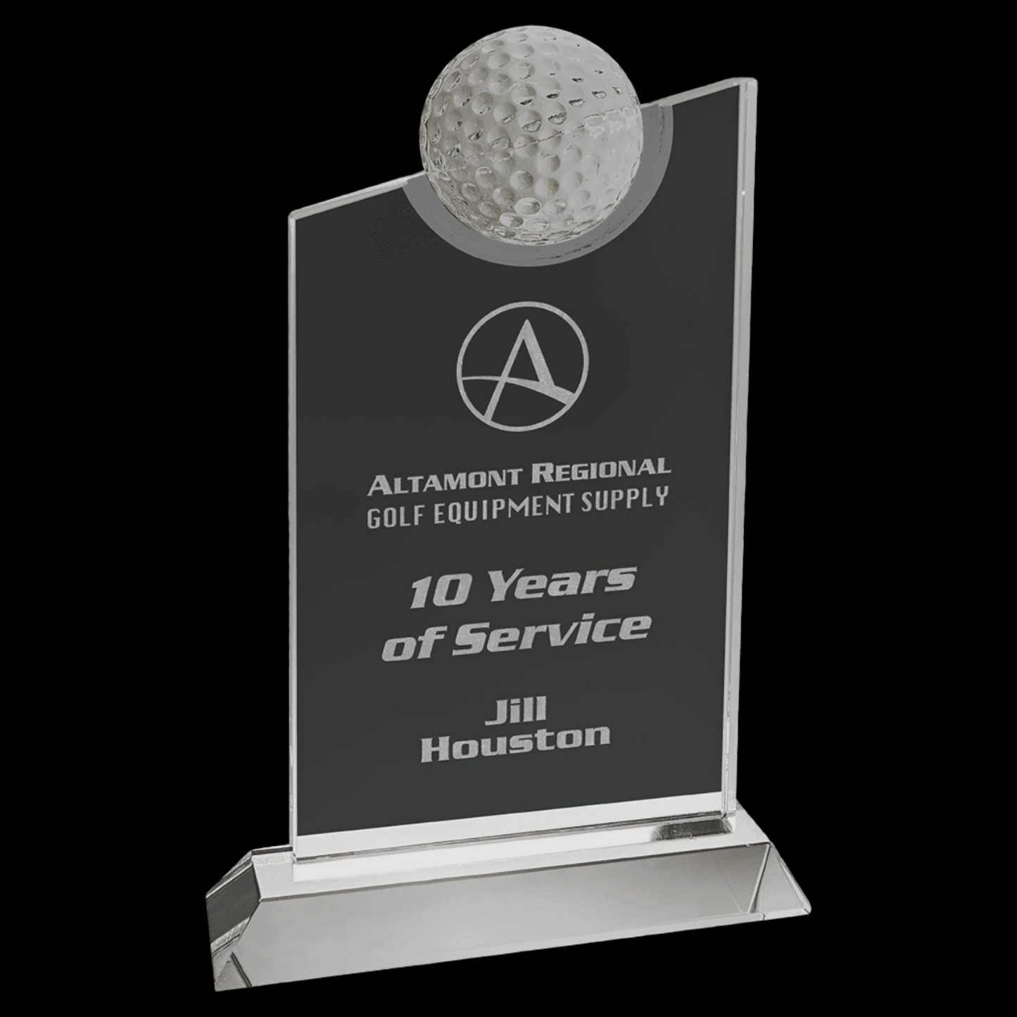 Crystal Slant Golf Tablet