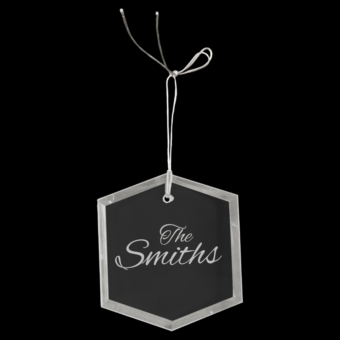 3" Crystal Hexagon Ornament