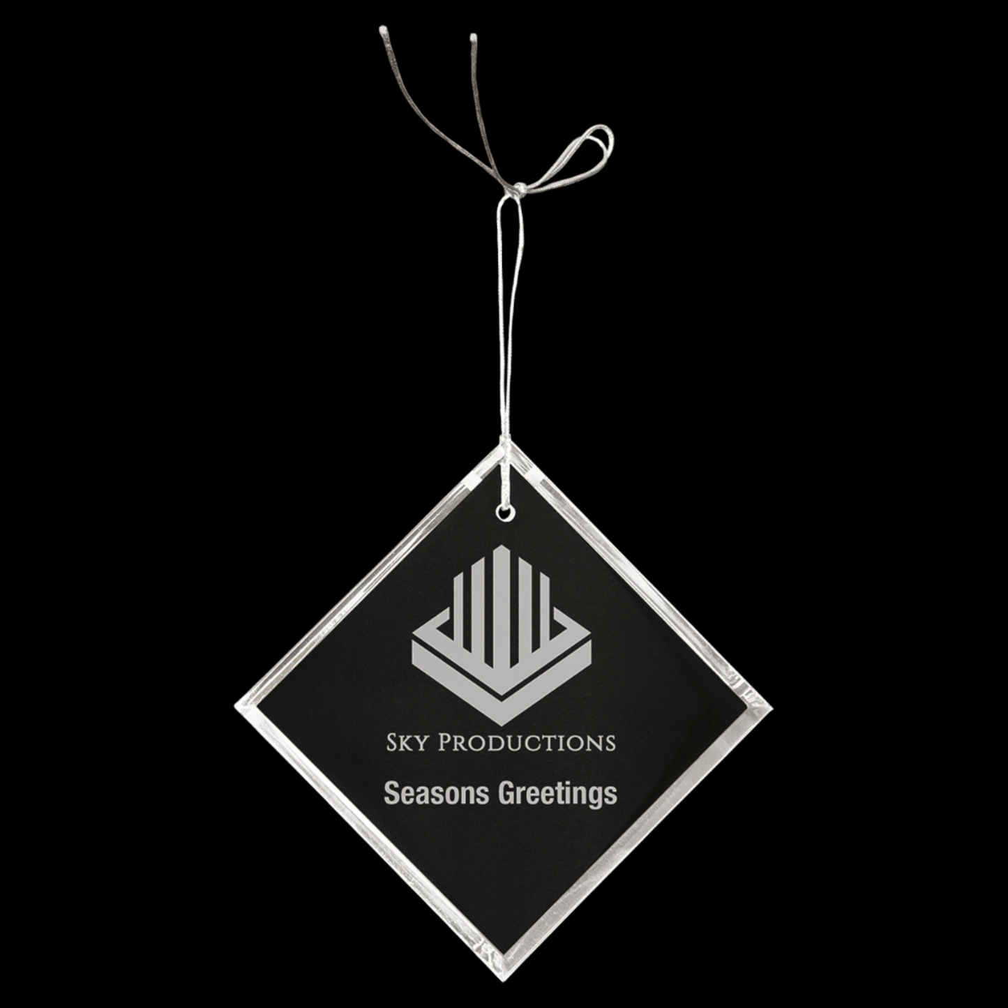 3" Crystal Diamond Ornament