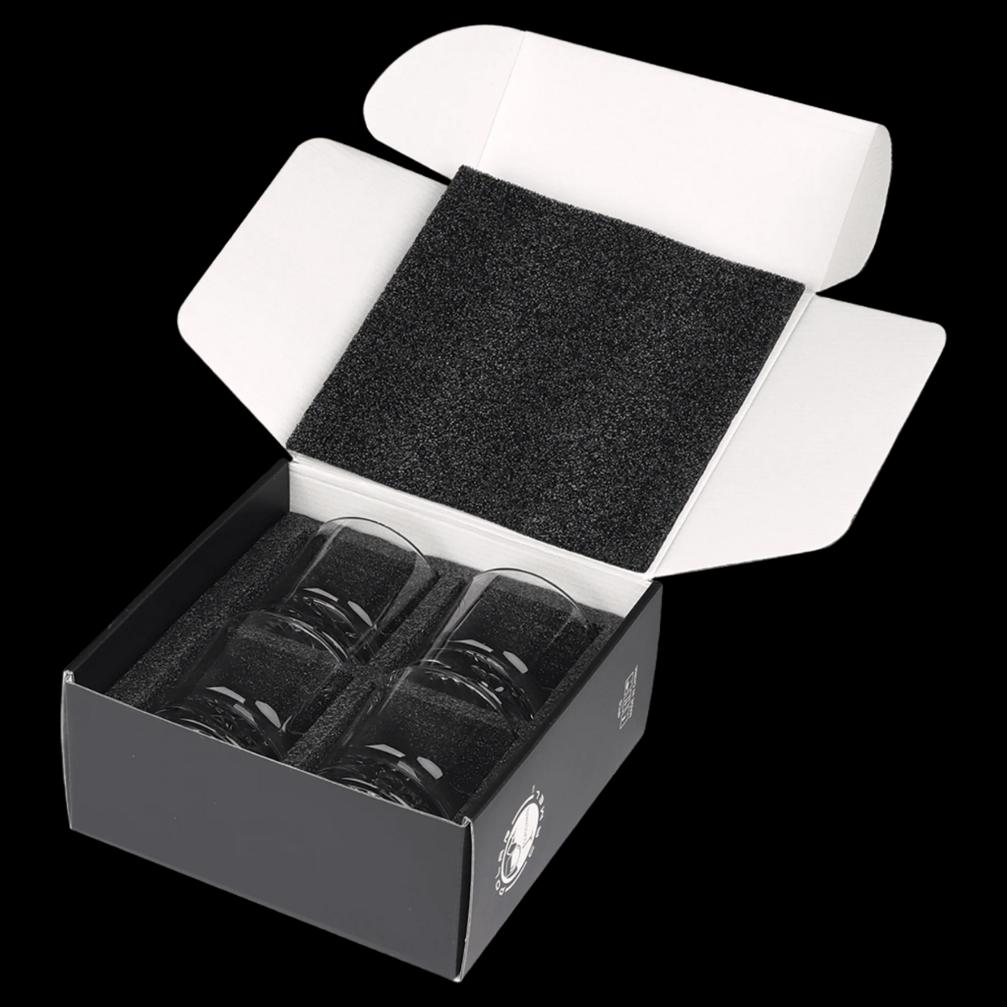 9 oz. Round Rocks Glass Set of 4 with Box