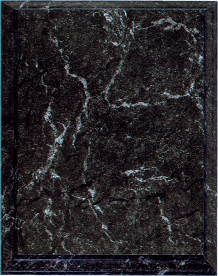 Improved Black Marble Finish Plaque