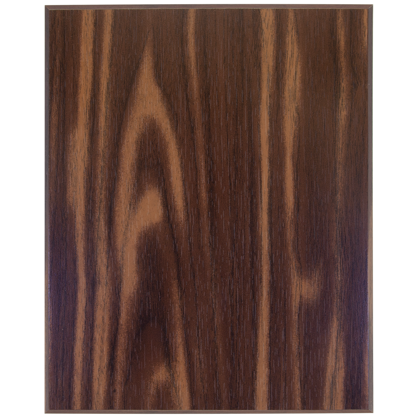 Economy Walnut Finish Plaque with 45 Degree Bevel Edge