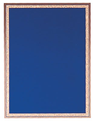 Royal Blue/Gold Brass Plated Steel Florentine Plaque Plate