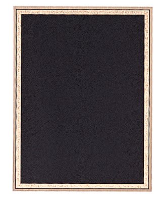 Black/Gold Brass Plated Steel Florentine Plaque Plate