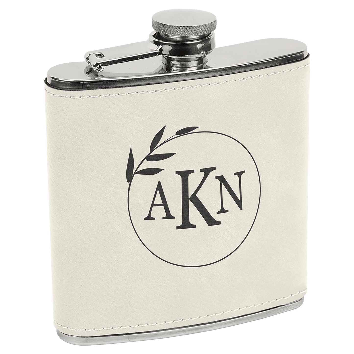 6 oz. Leatherette Stainless Steel Flask
