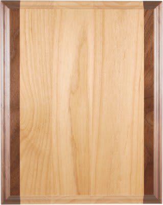 Genuine Red Alder & Genuine Walnut Plaque