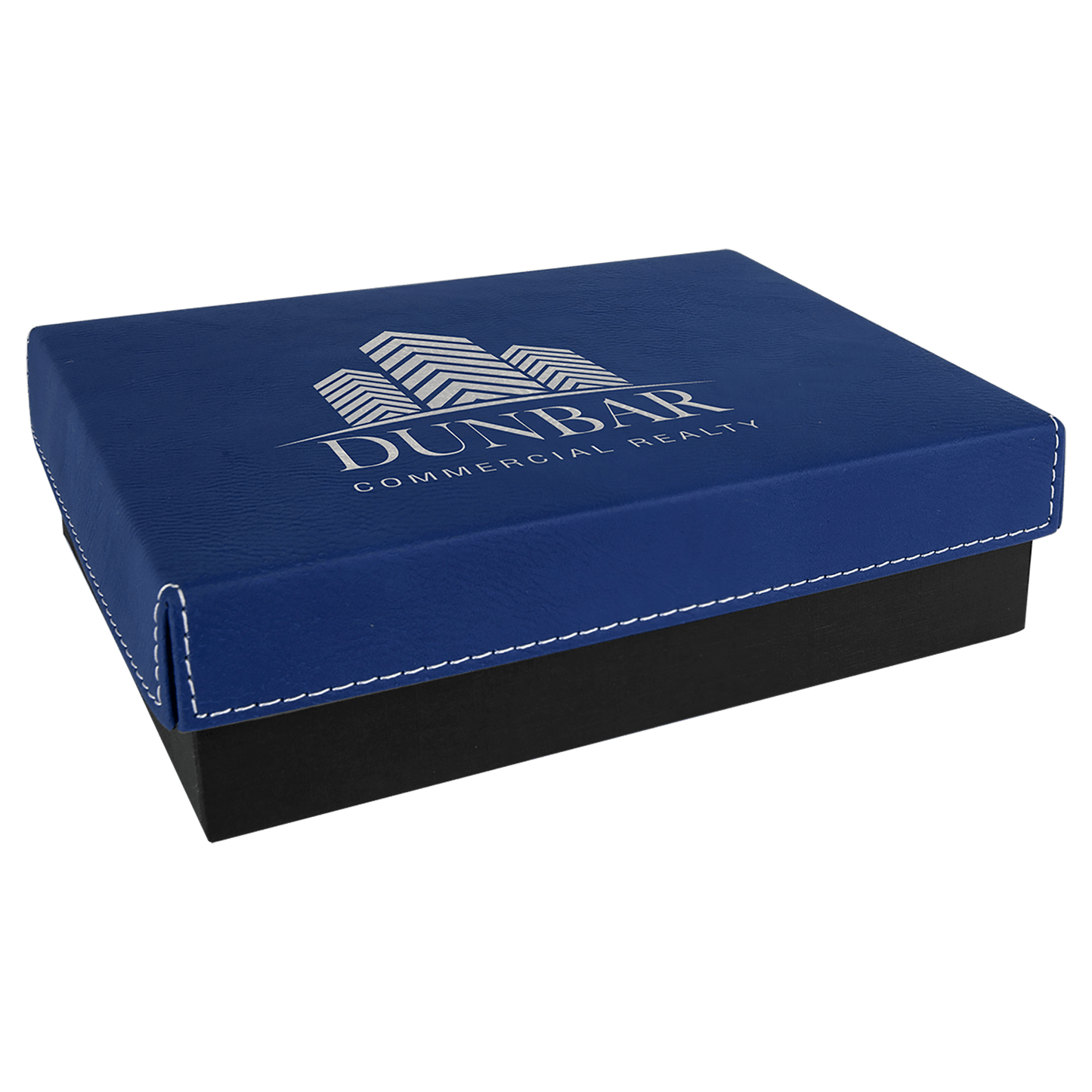 Blue/Silver Gift Box with Leatherette Lid