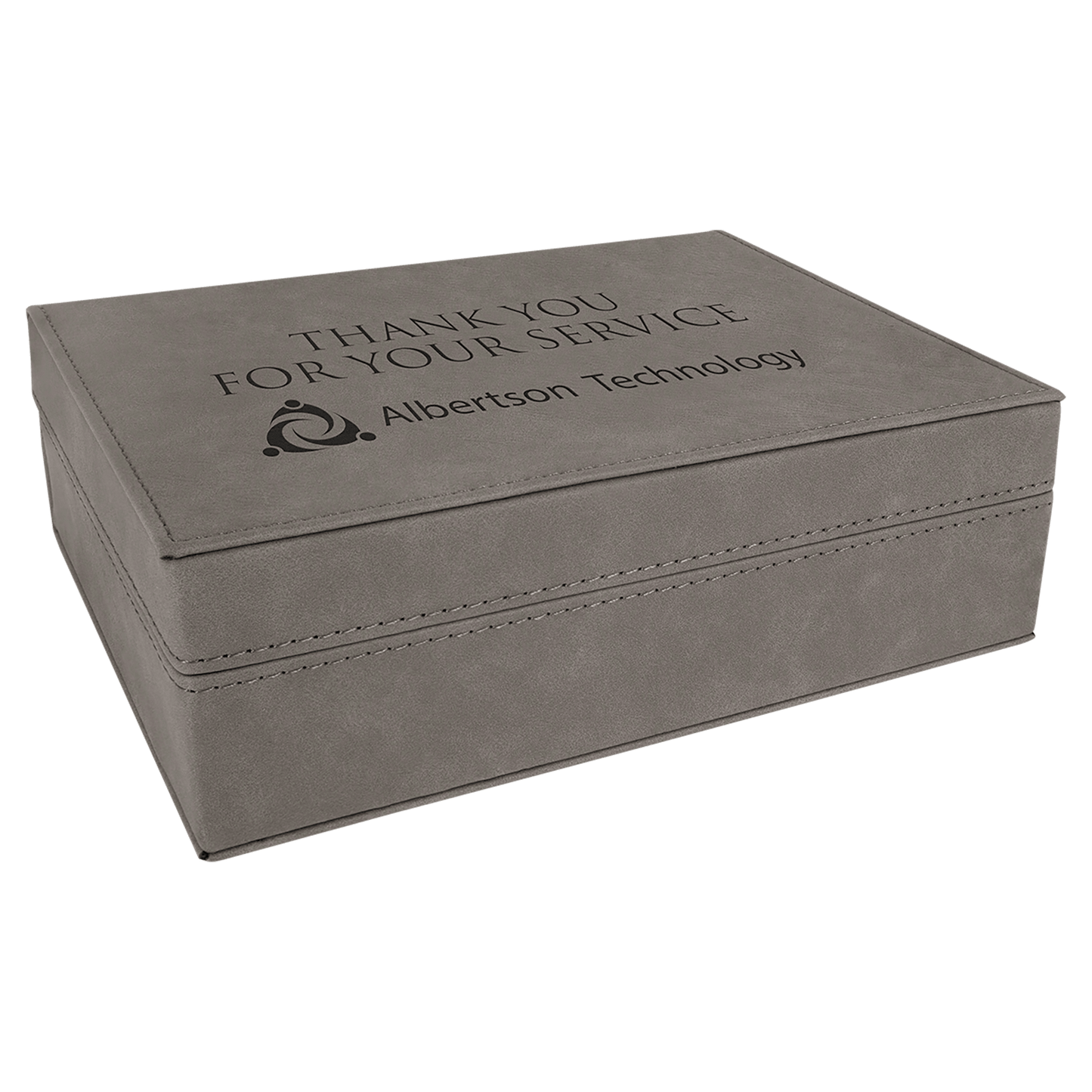 Gray Leatherette Premium Gift Box