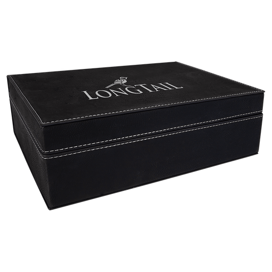 Black/Silver Leatherette Premium Gift Box