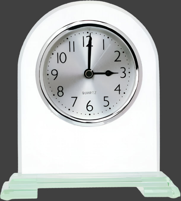6.5" Arch Glass Clock