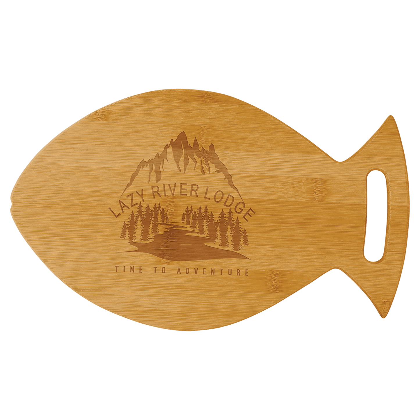 14" x 8.5" Bamboo Fish Shaped Cutting Board
