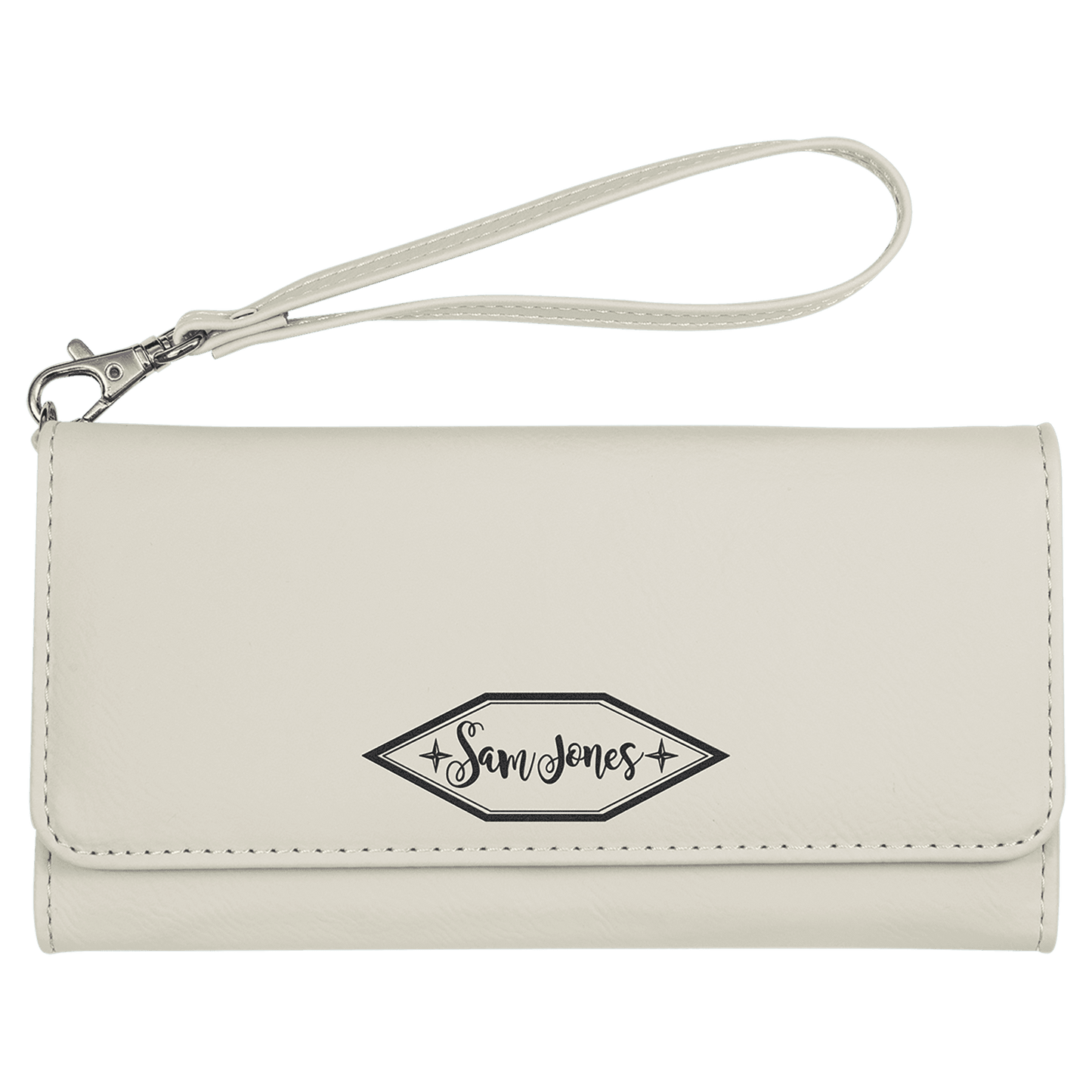 Leatherette Wallet with Strap