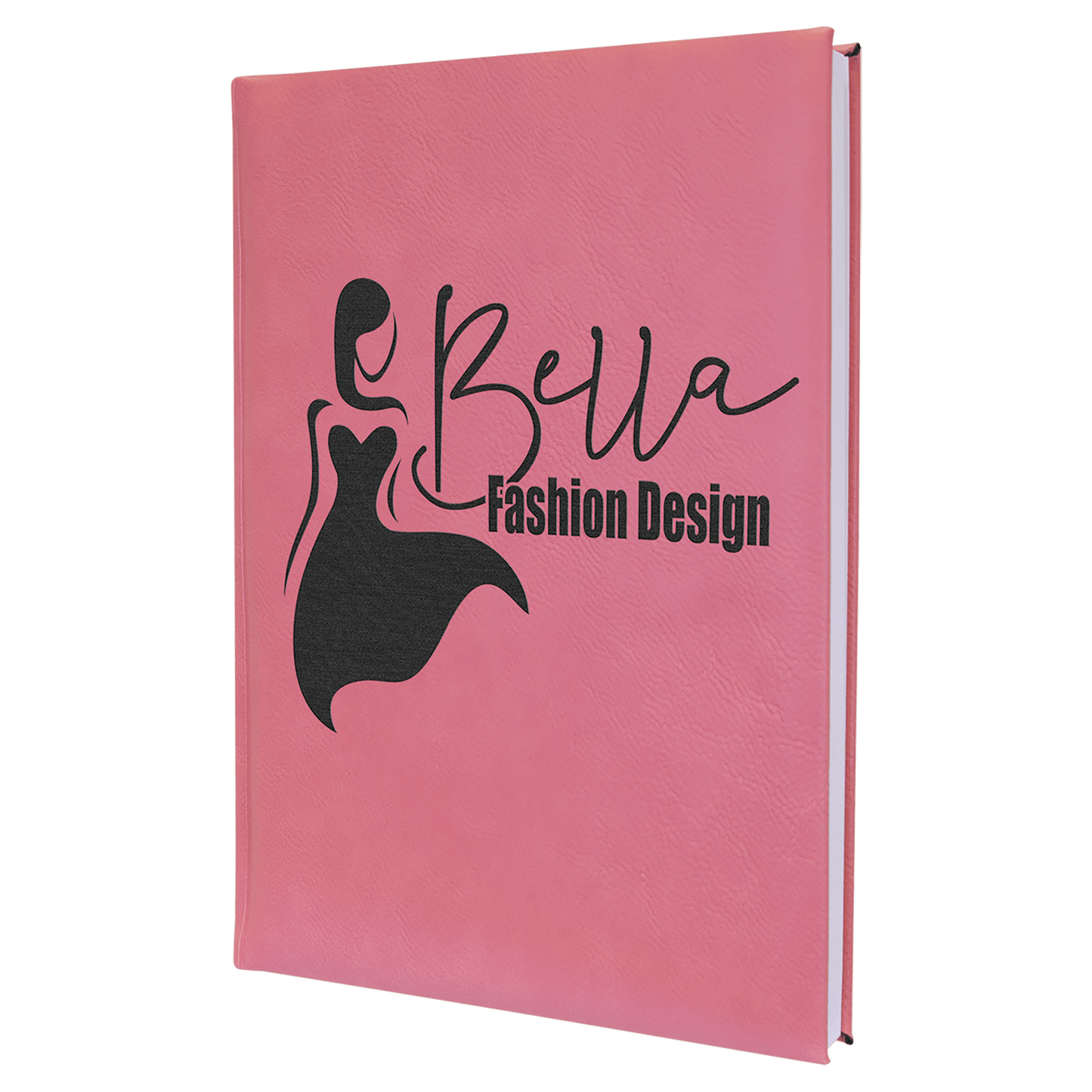 Pink Leatherette Sketch Book with Unlined Notepad