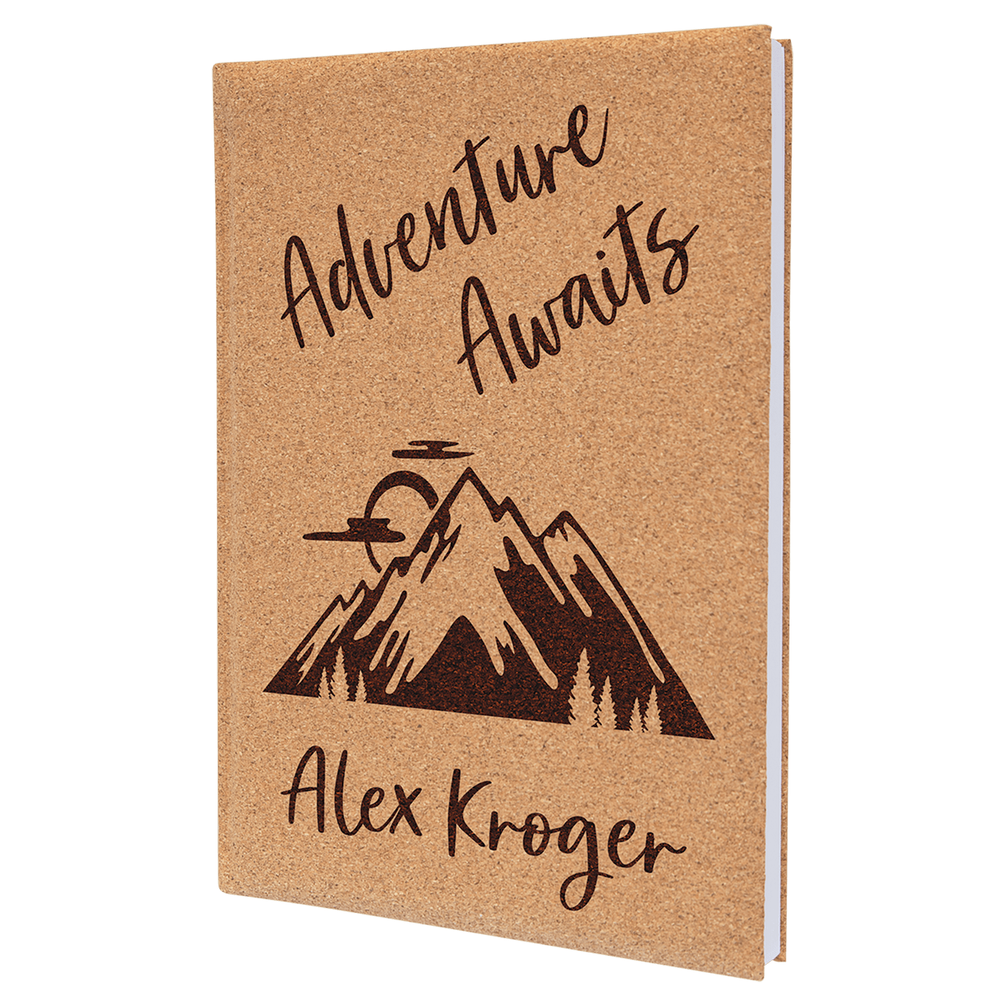 Cork Sketch Book with Unlined Notepad