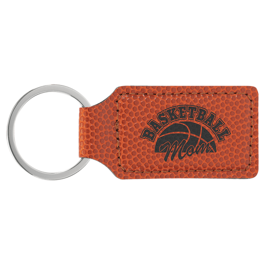 Leatherette Rectangle Keychain 2.75" x 1.25"