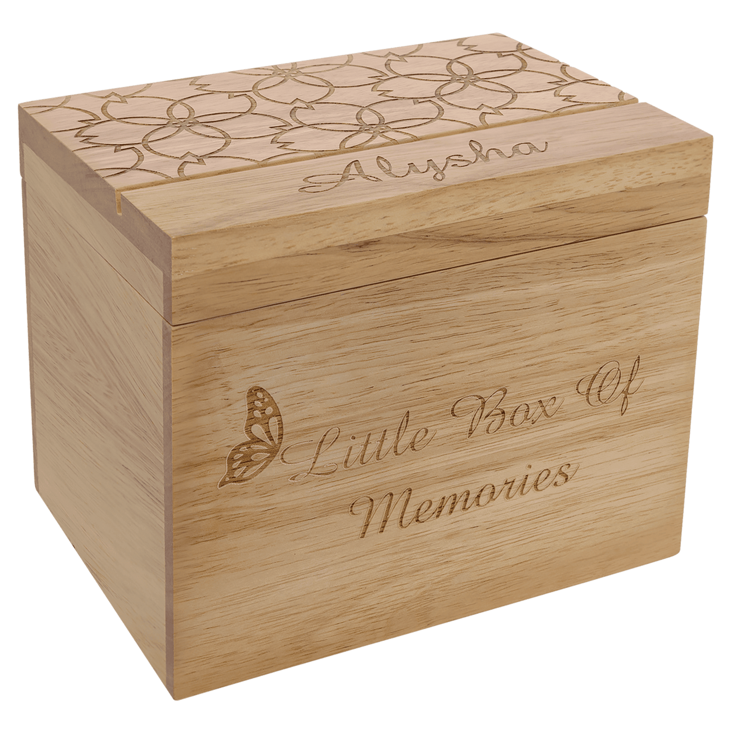 Keepsake Wood Box with Slot In Lid 4" x 6"