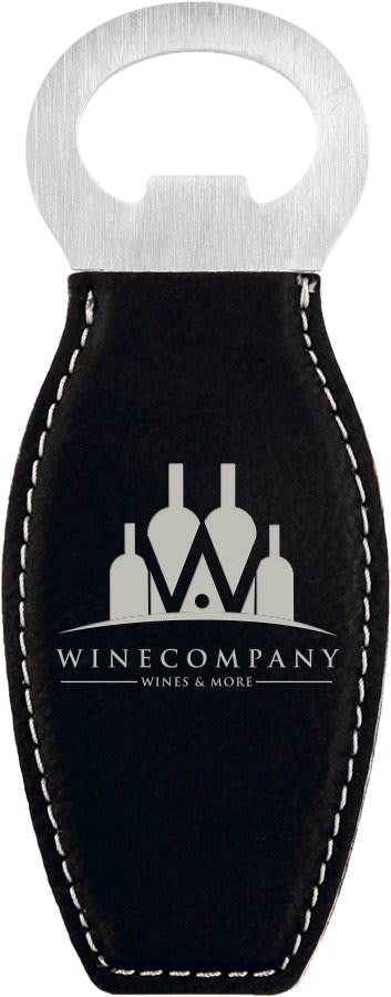 Leatherette Bottle Opener with Magnet