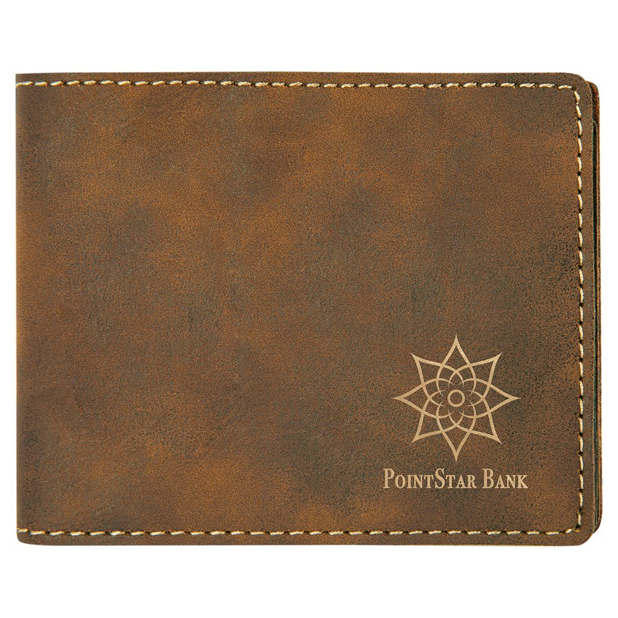 Leatherette Bi-Fold Wallet