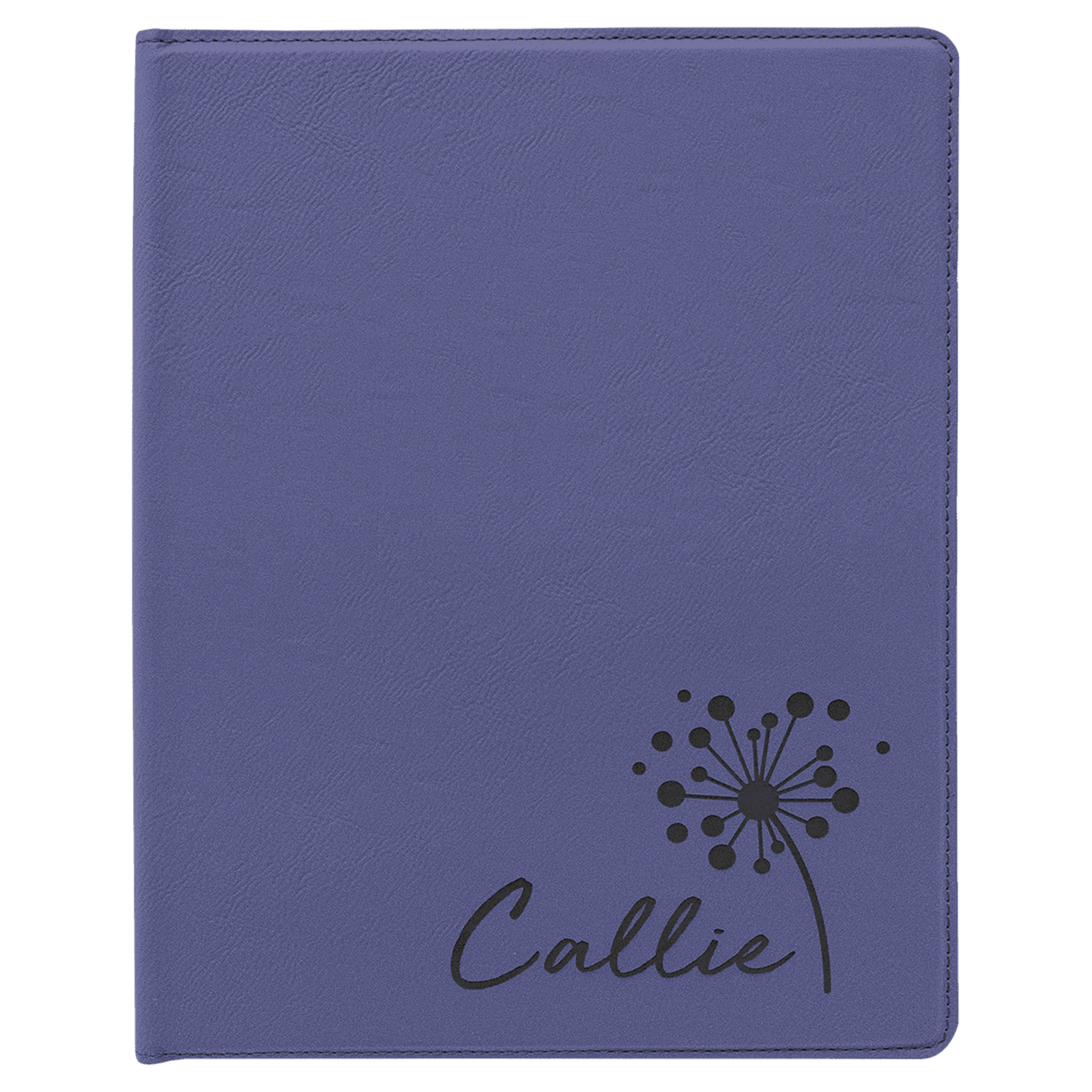 Purple Leatherette Portfolio with Notepad