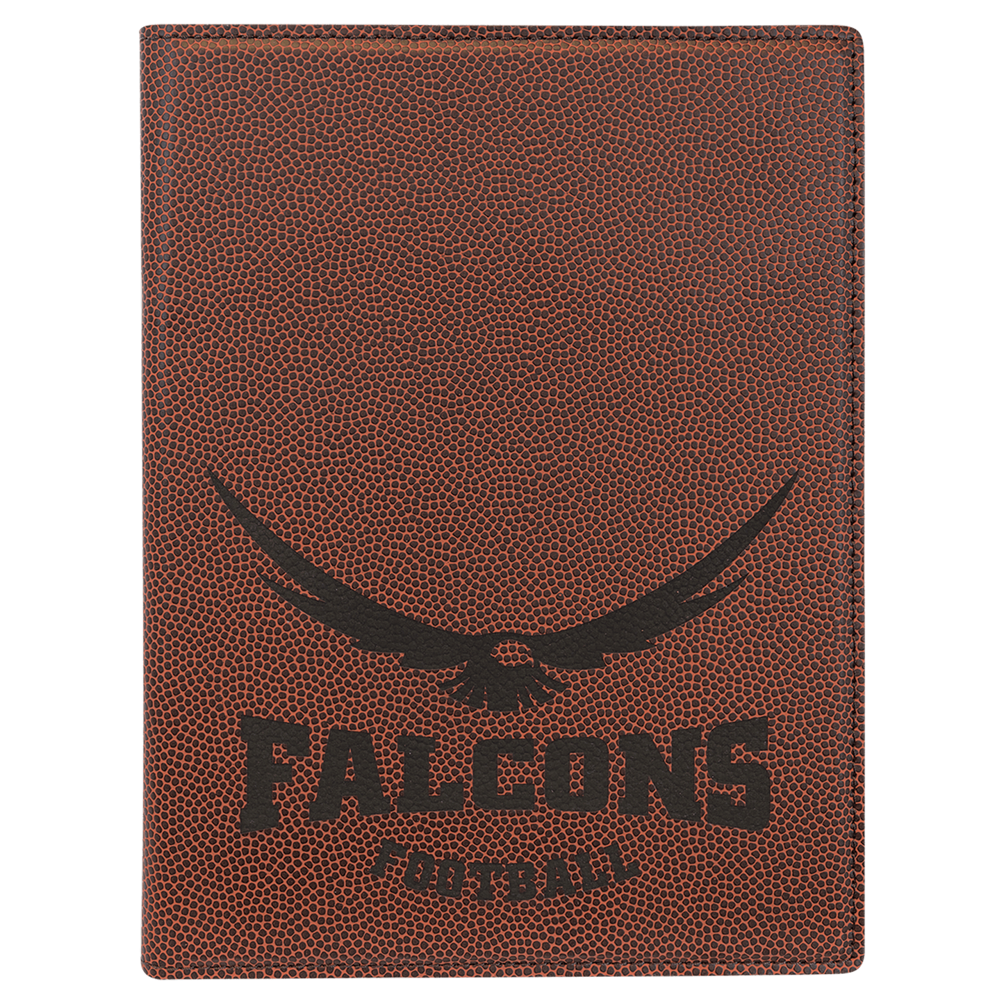 Football Leatherette Portfolio with Notepad 7" x 9"