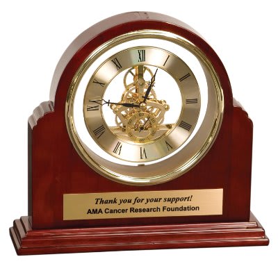 9.25" x 9" Grand Piano Step-Arch Clock