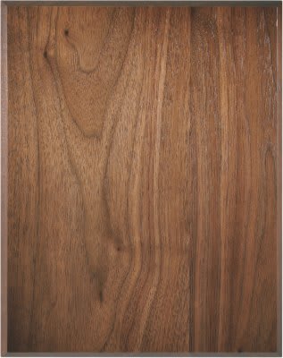 45 Degree Bevel Edge Genuine Walnut Plaque