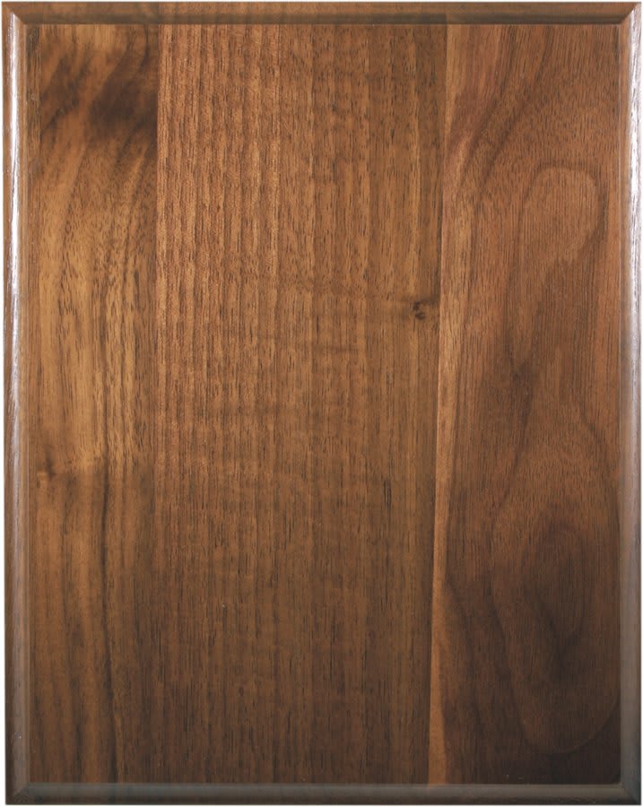 Genuine Walnut Plaque with Cove Edge