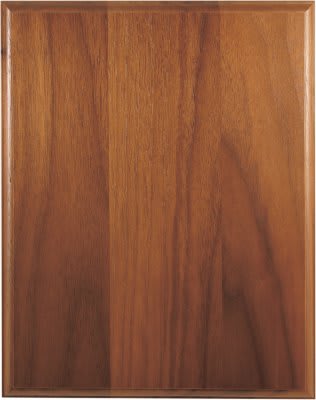 Step-Edge Genuine Walnut Plaque