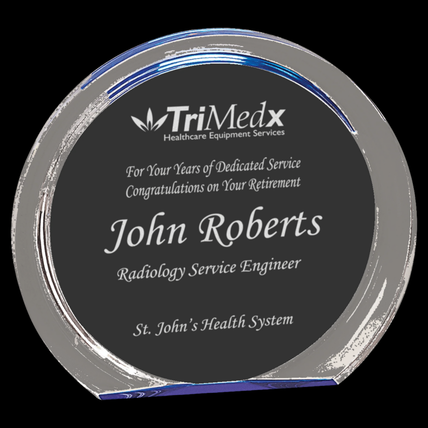 Blue Round Halo Acrylic