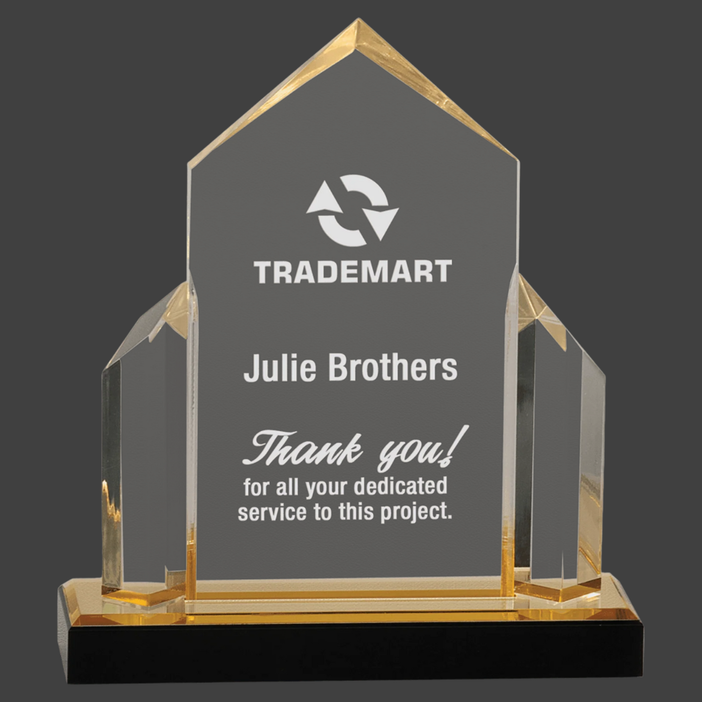 Gold Jewel Post Impress Acrylic