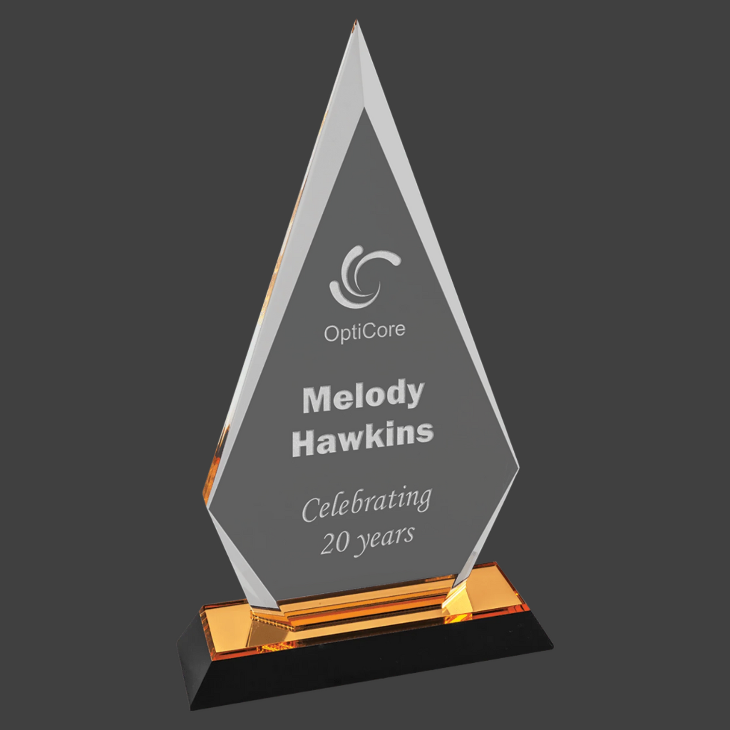 Gold Arrow Point Impress Acrylic