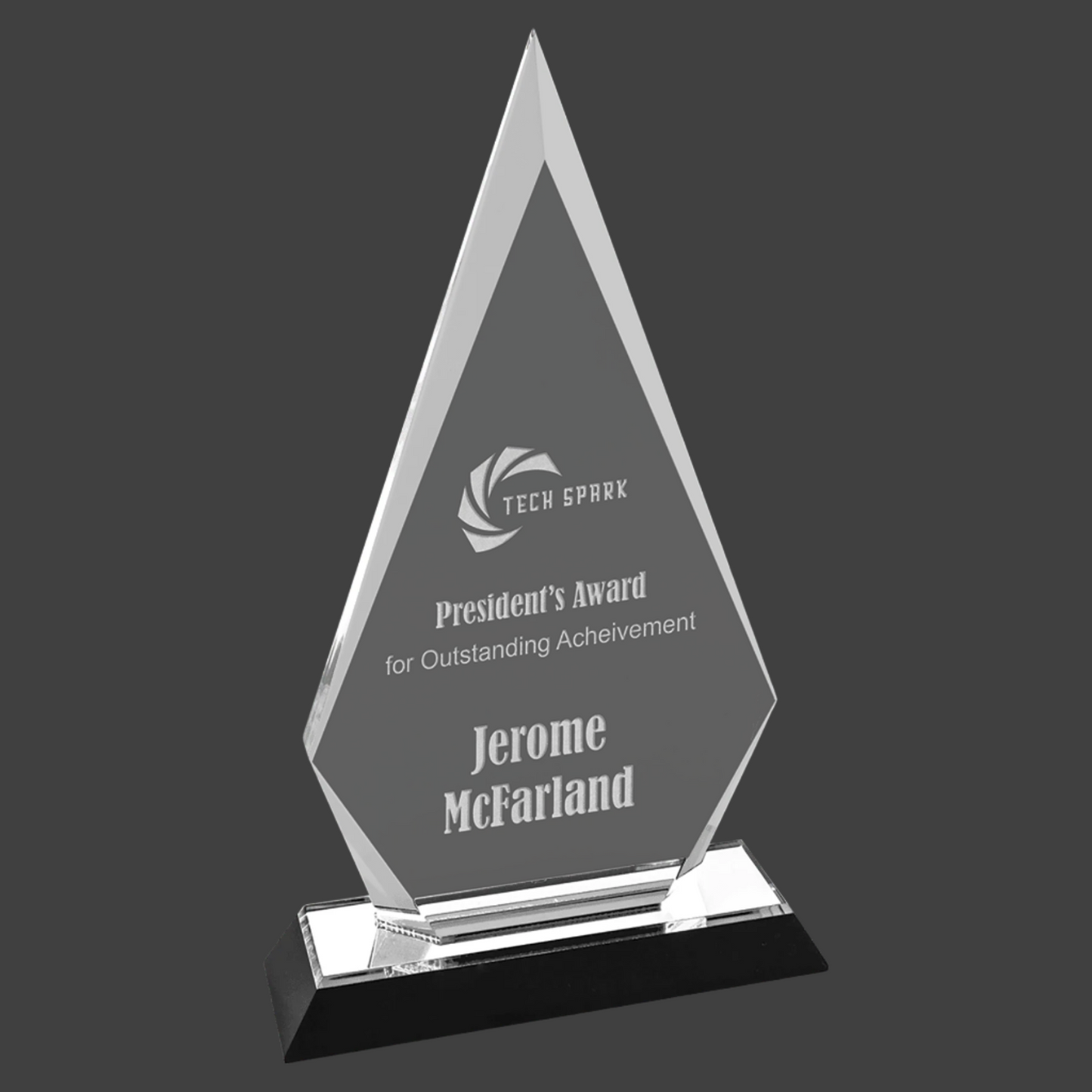 Silver Arrow Point Impress Acrylic