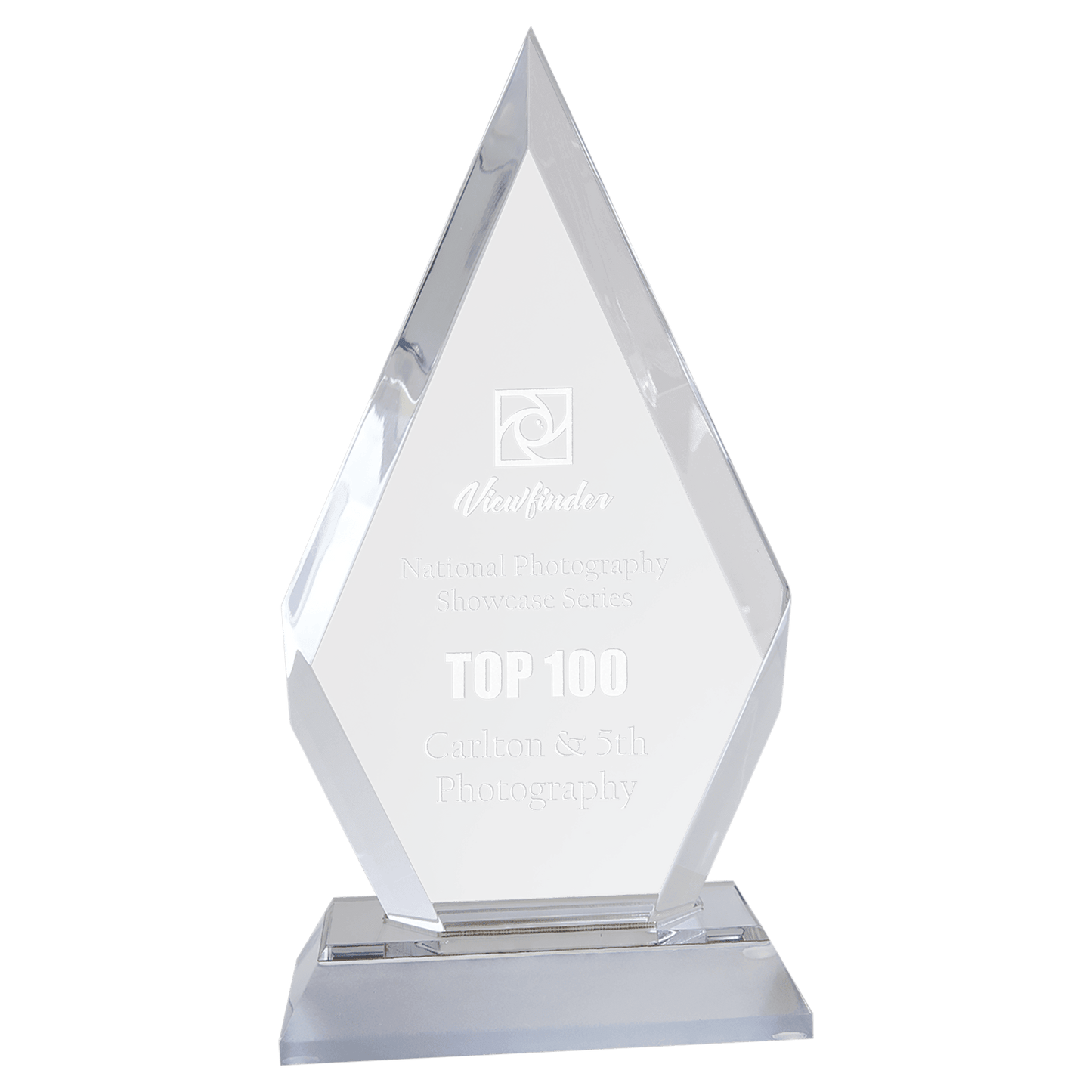 Silver Frosted Base Diamond Impress Acrylic