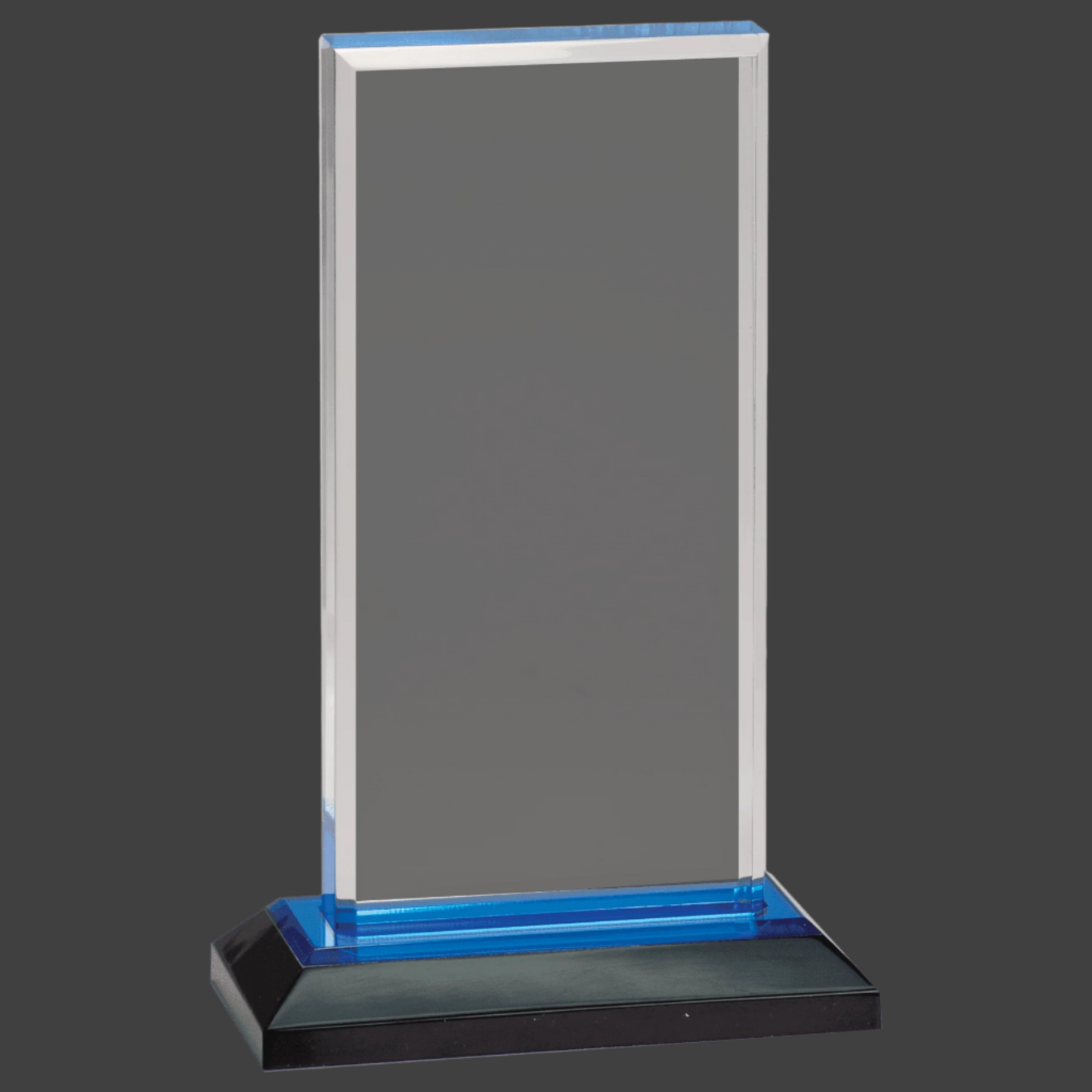 Blue Beveled Impress Acrylic